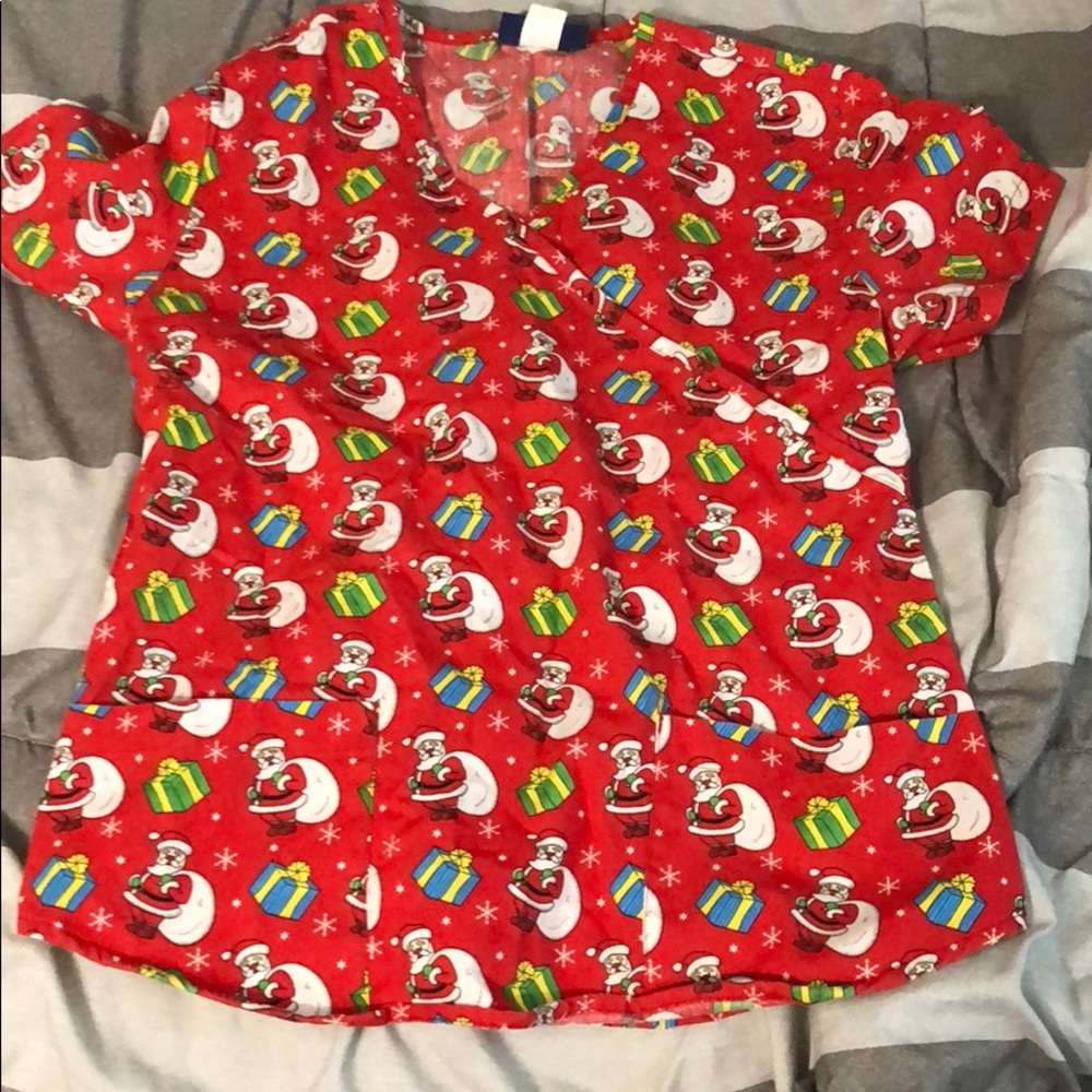 Scrub top Christmas theme
